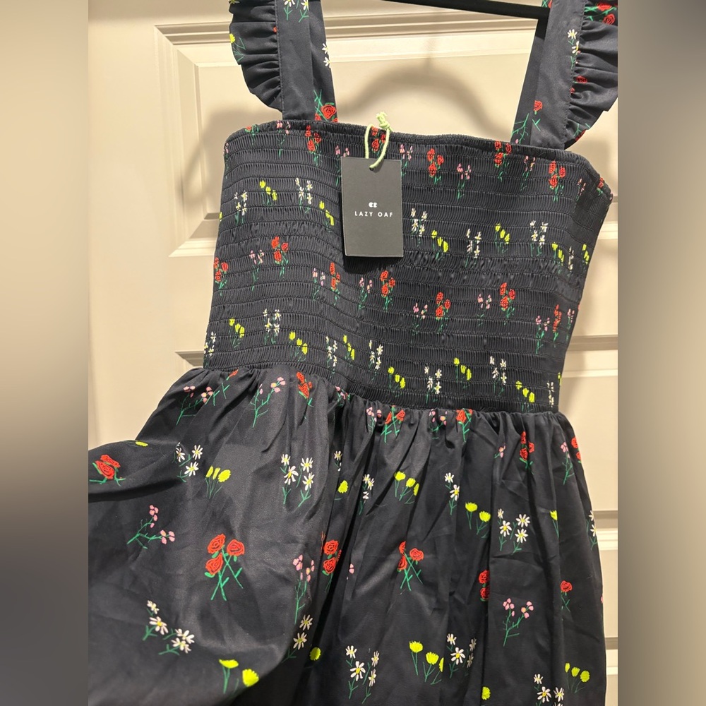 NWT Lazy Oaf Picking Flowers Dress - Picture 2 of 7